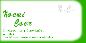 noemi cser business card